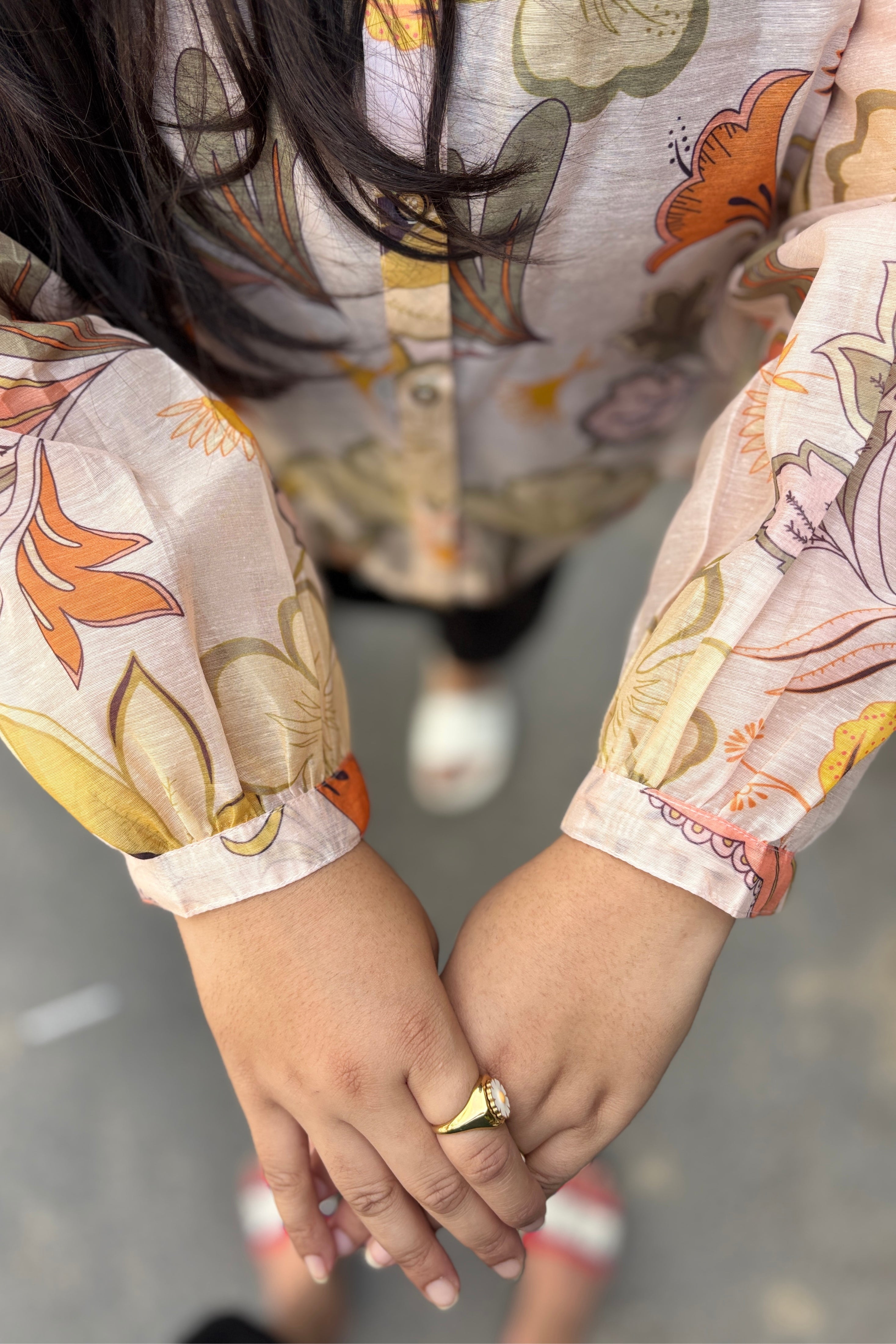 Tropical Bloom Sheer Shirt