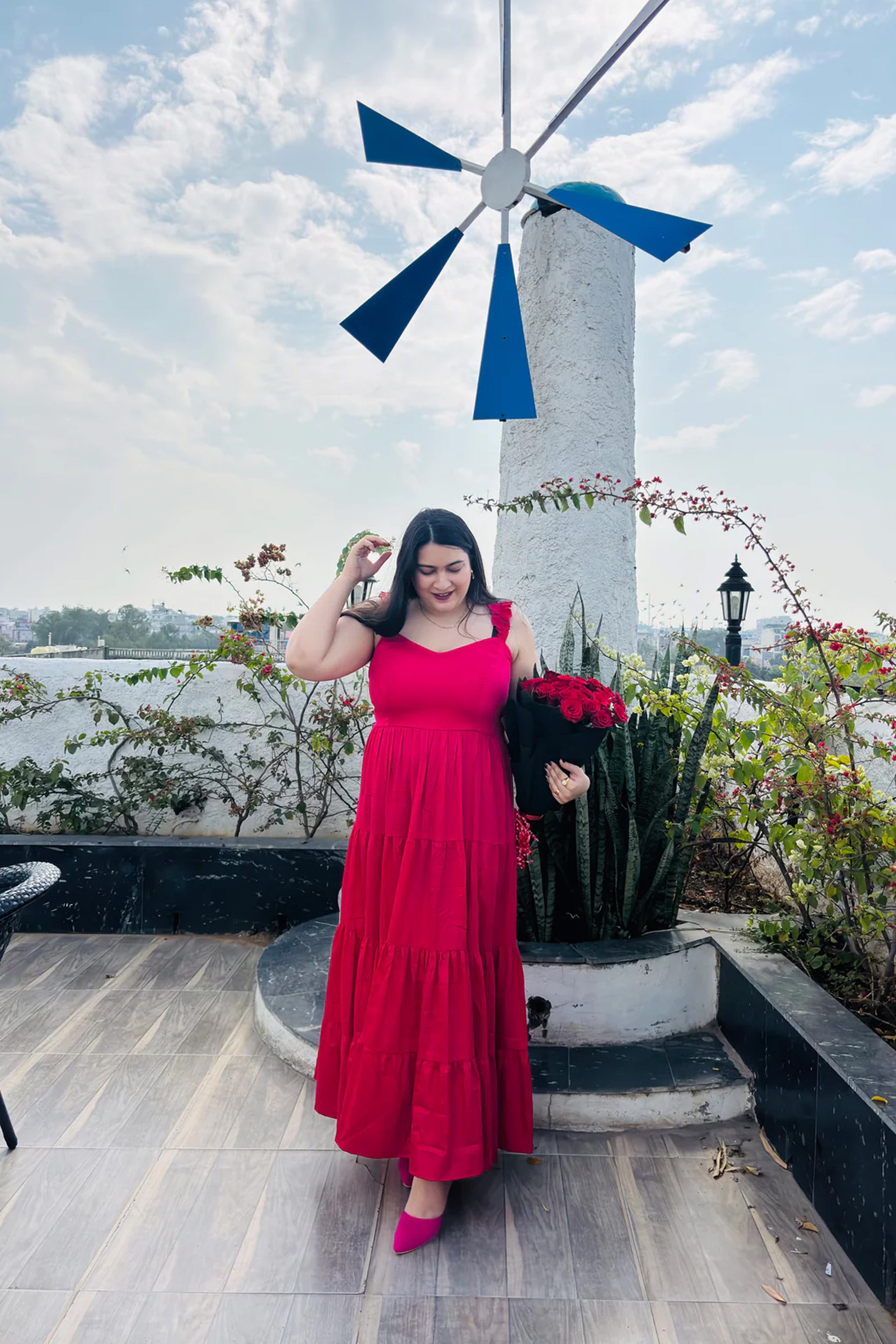Scarlet Serenade Maxi Dress