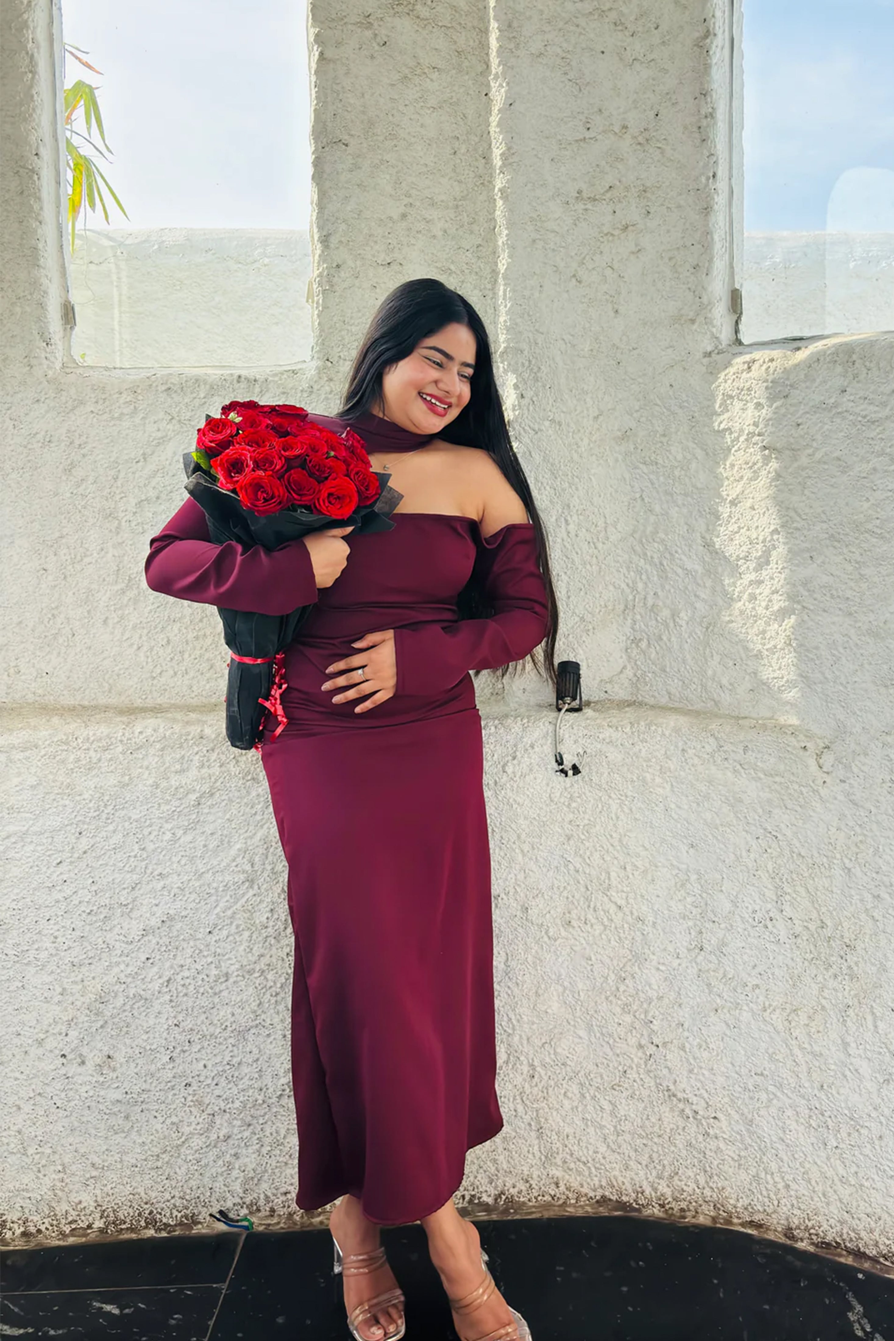 Burgundy Maxi Dress
