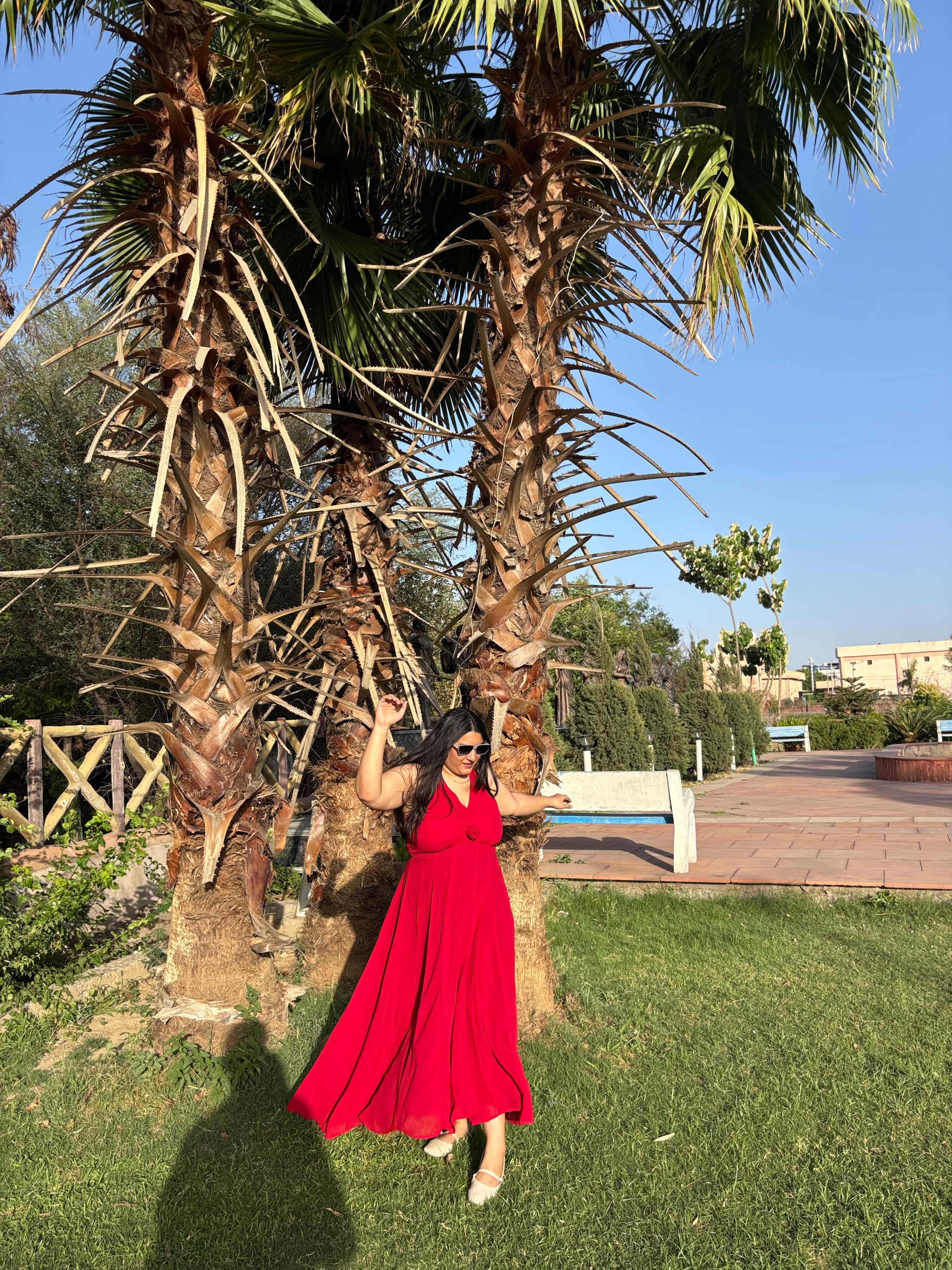 Crimson Bloom Maxi