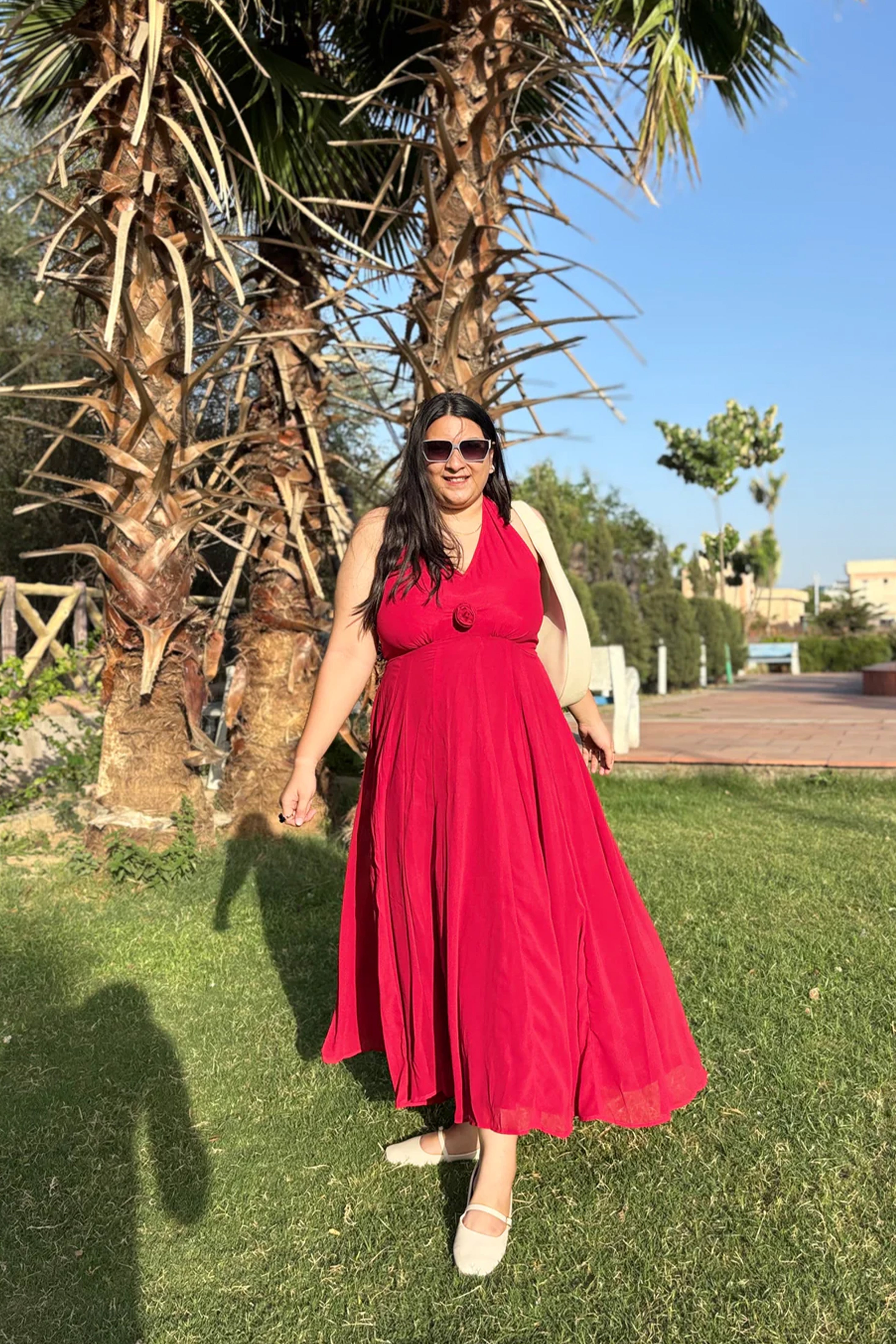 Crimson Bloom Maxi