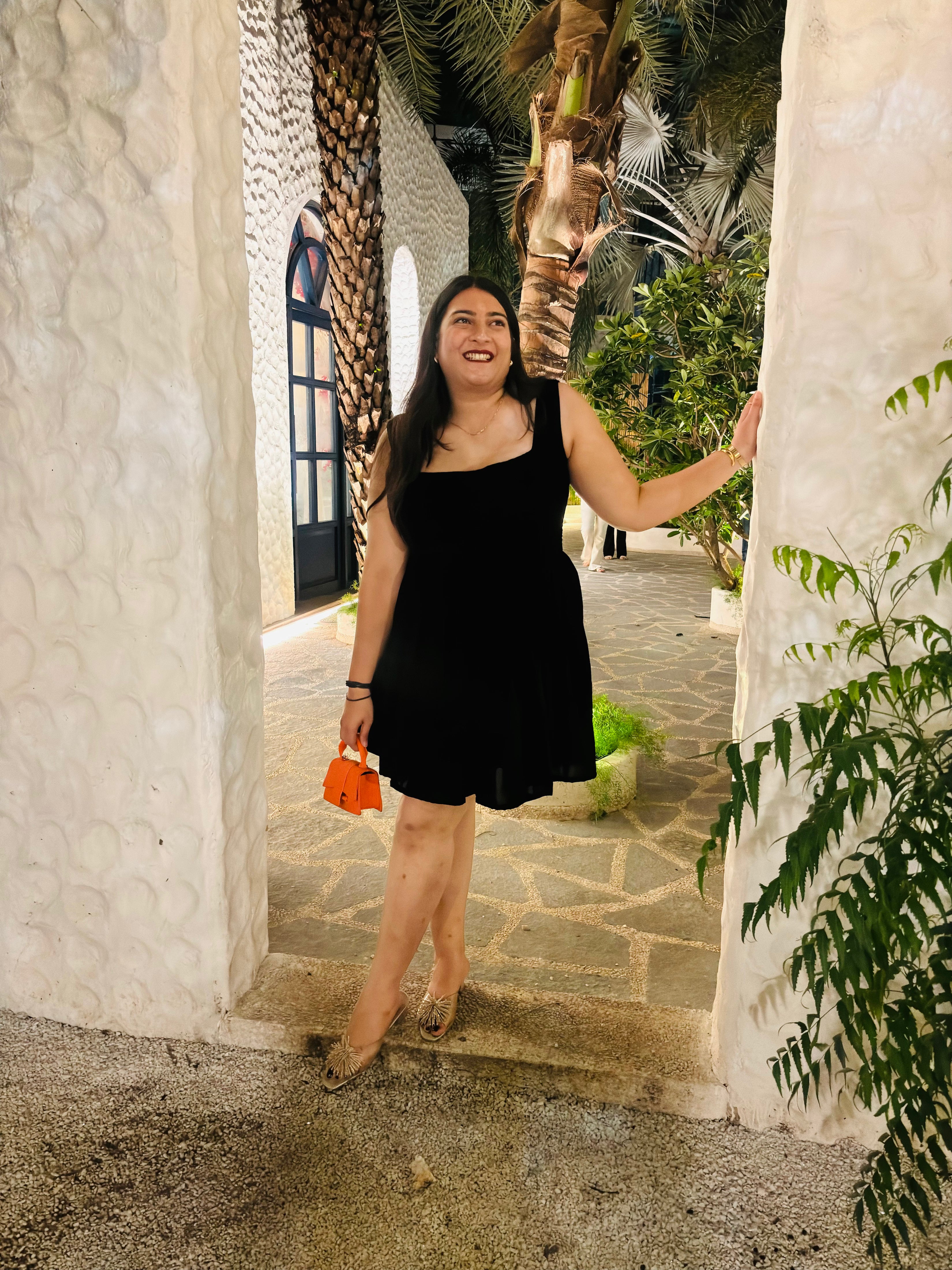 Black Velvet Mini Dress