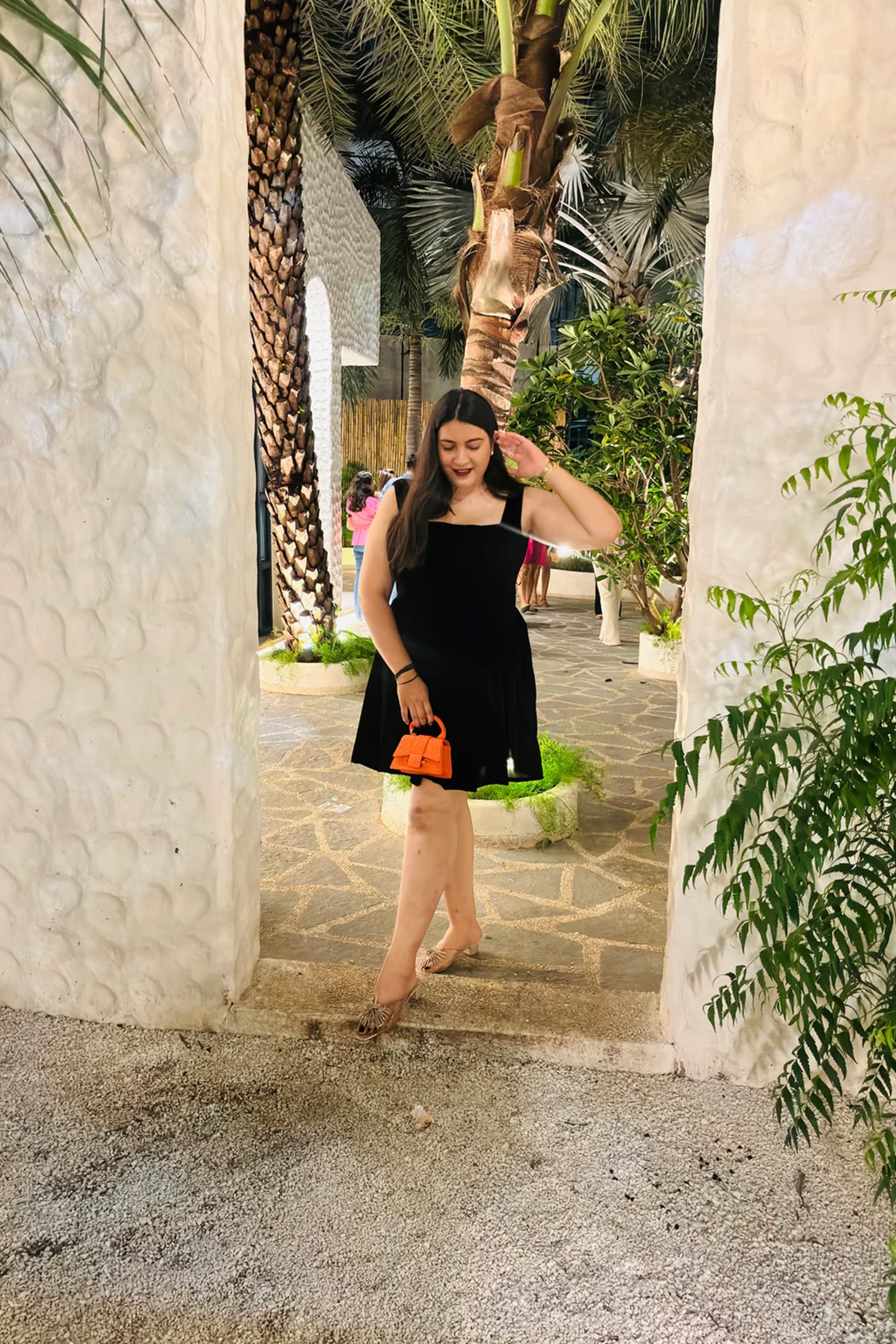 Black Velvet Mini Dress