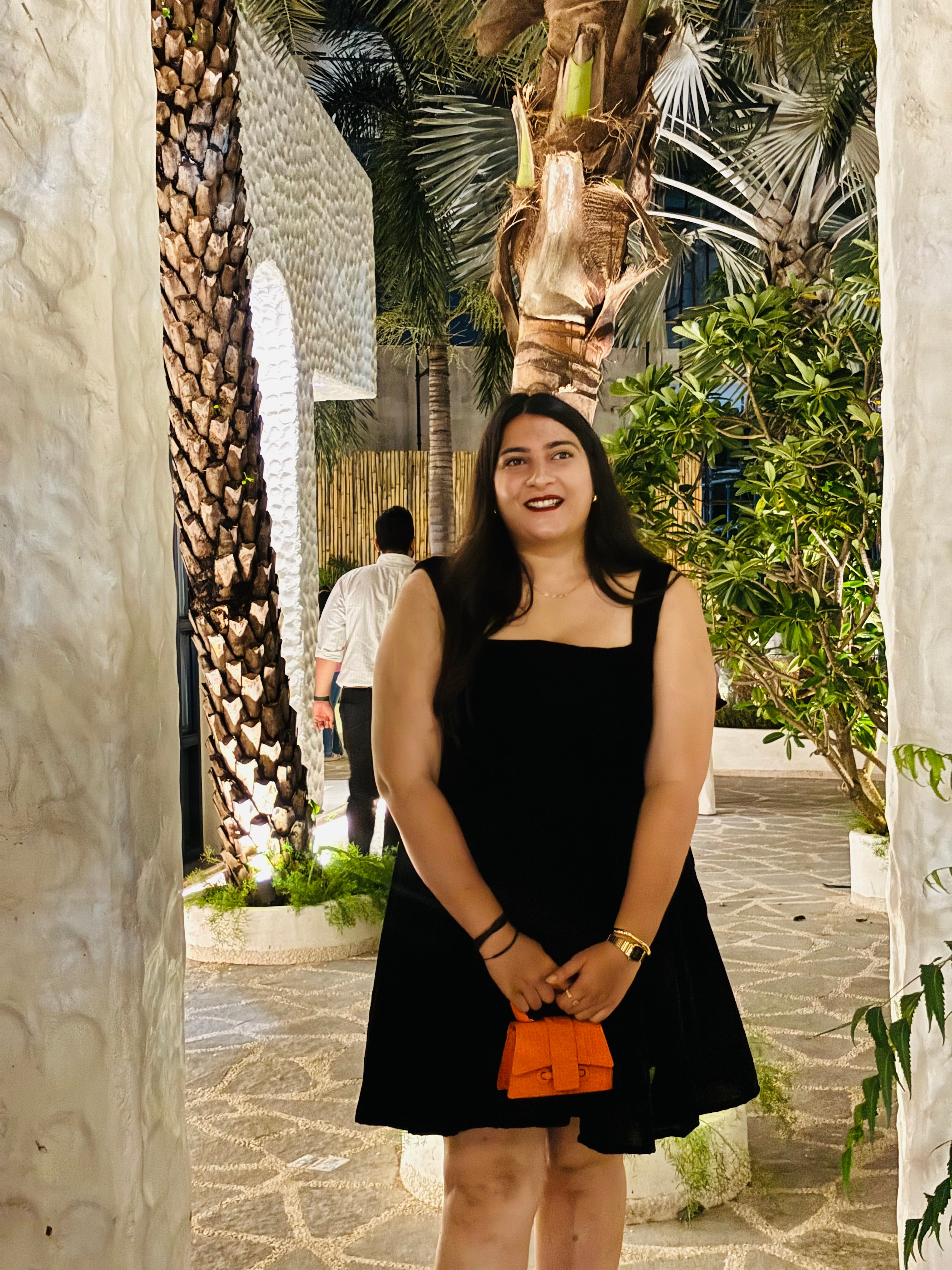 Black Velvet Mini Dress
