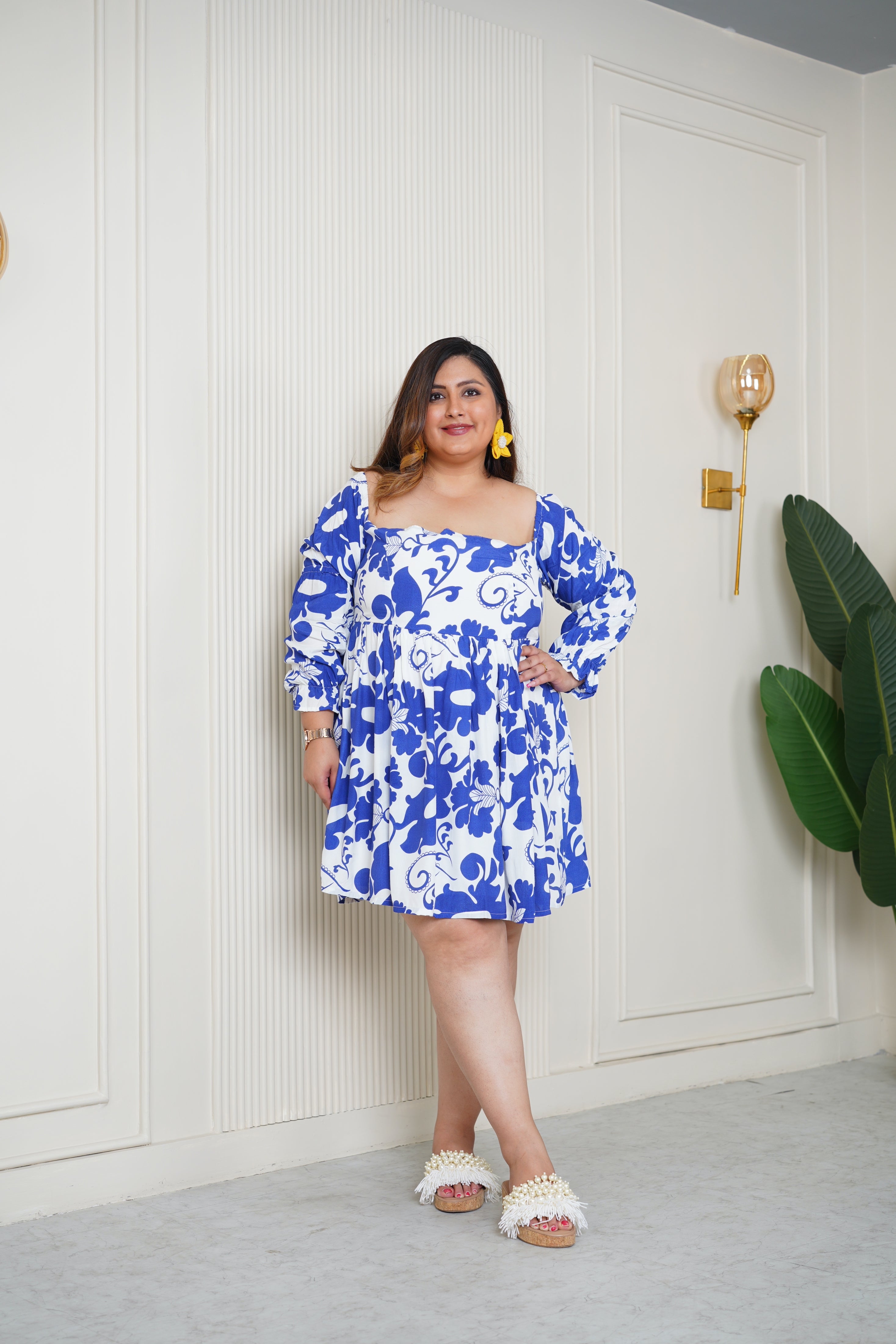 Blue Short Dress