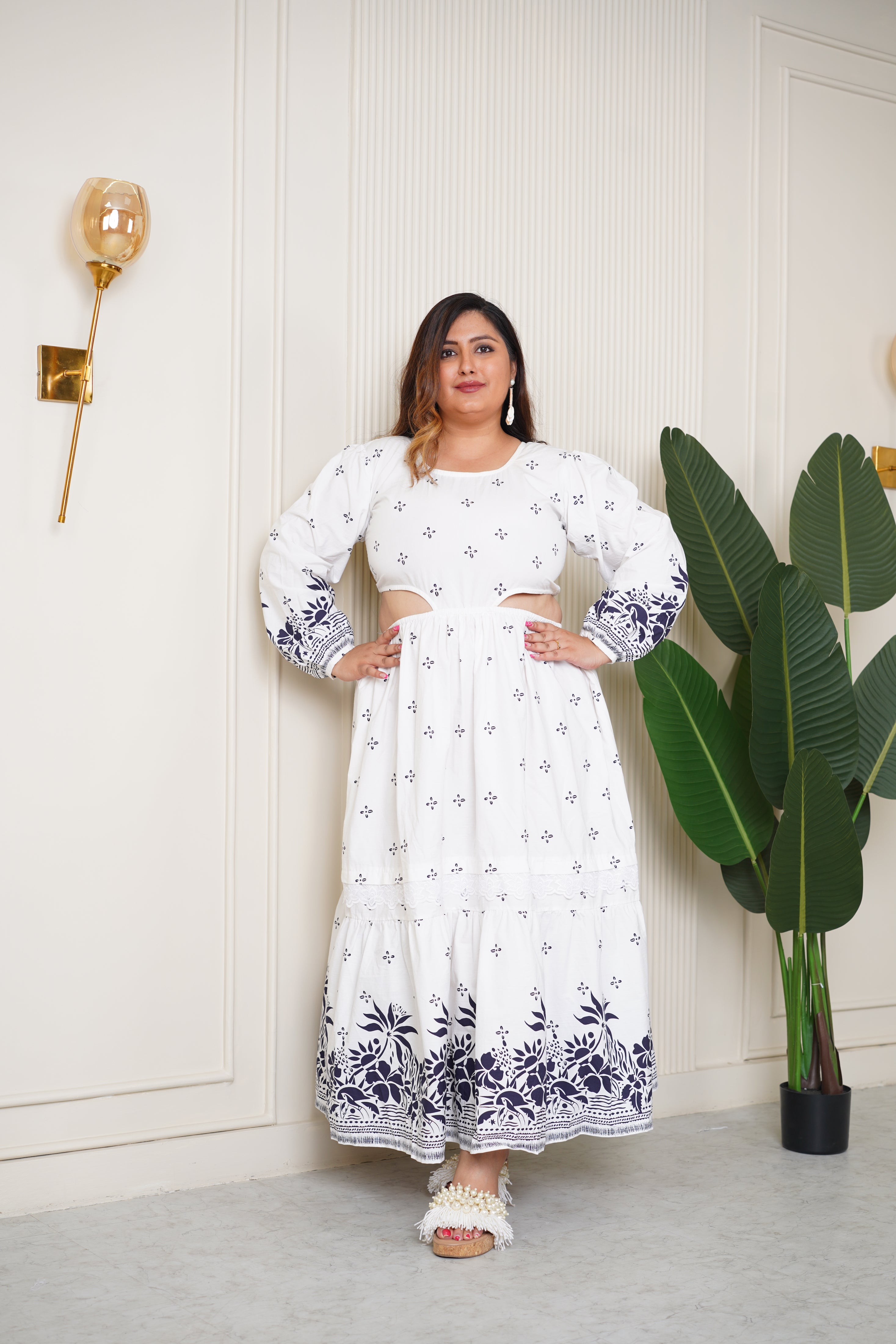 White long Maxi Dress