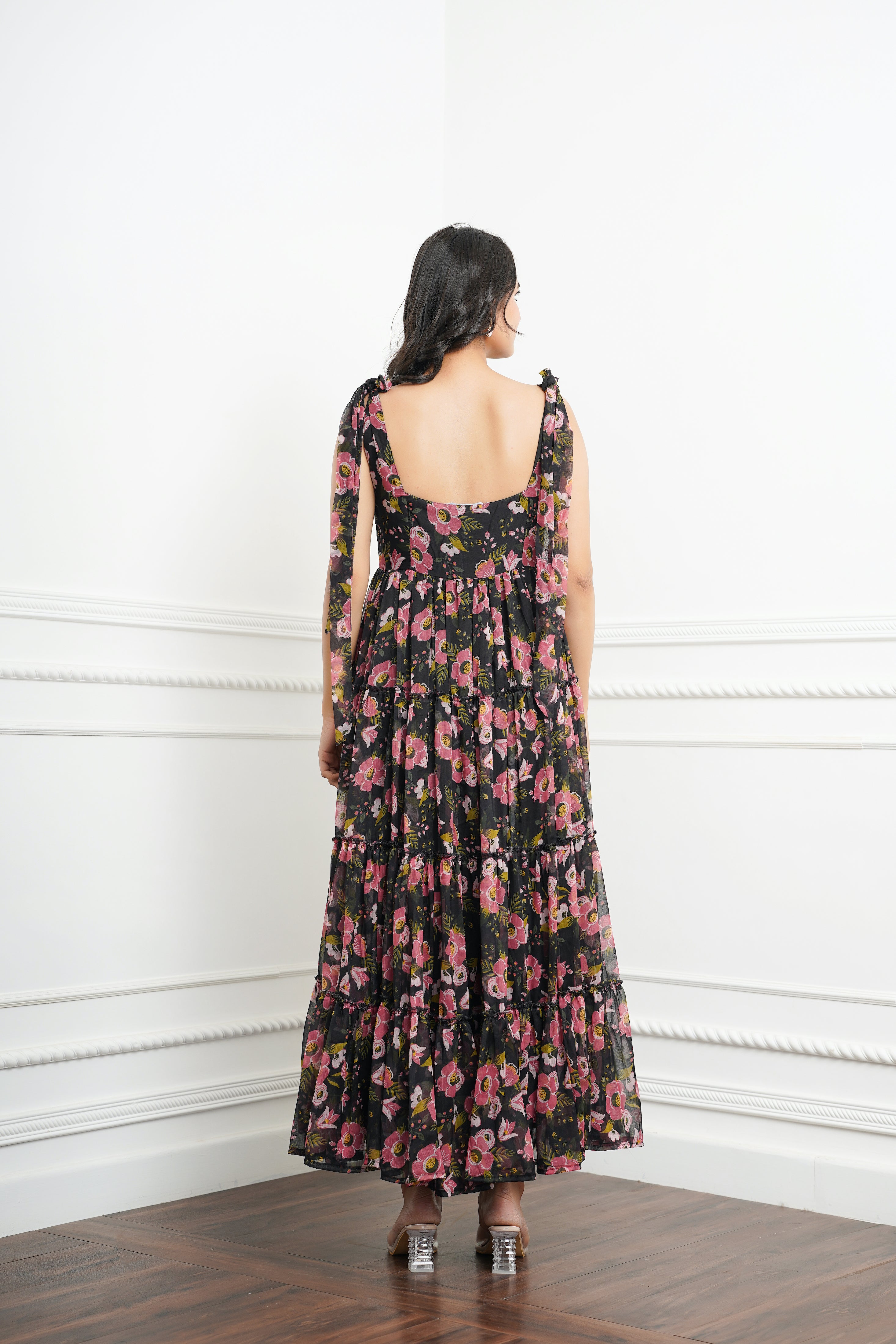 Black Flowy Maxi Dress
