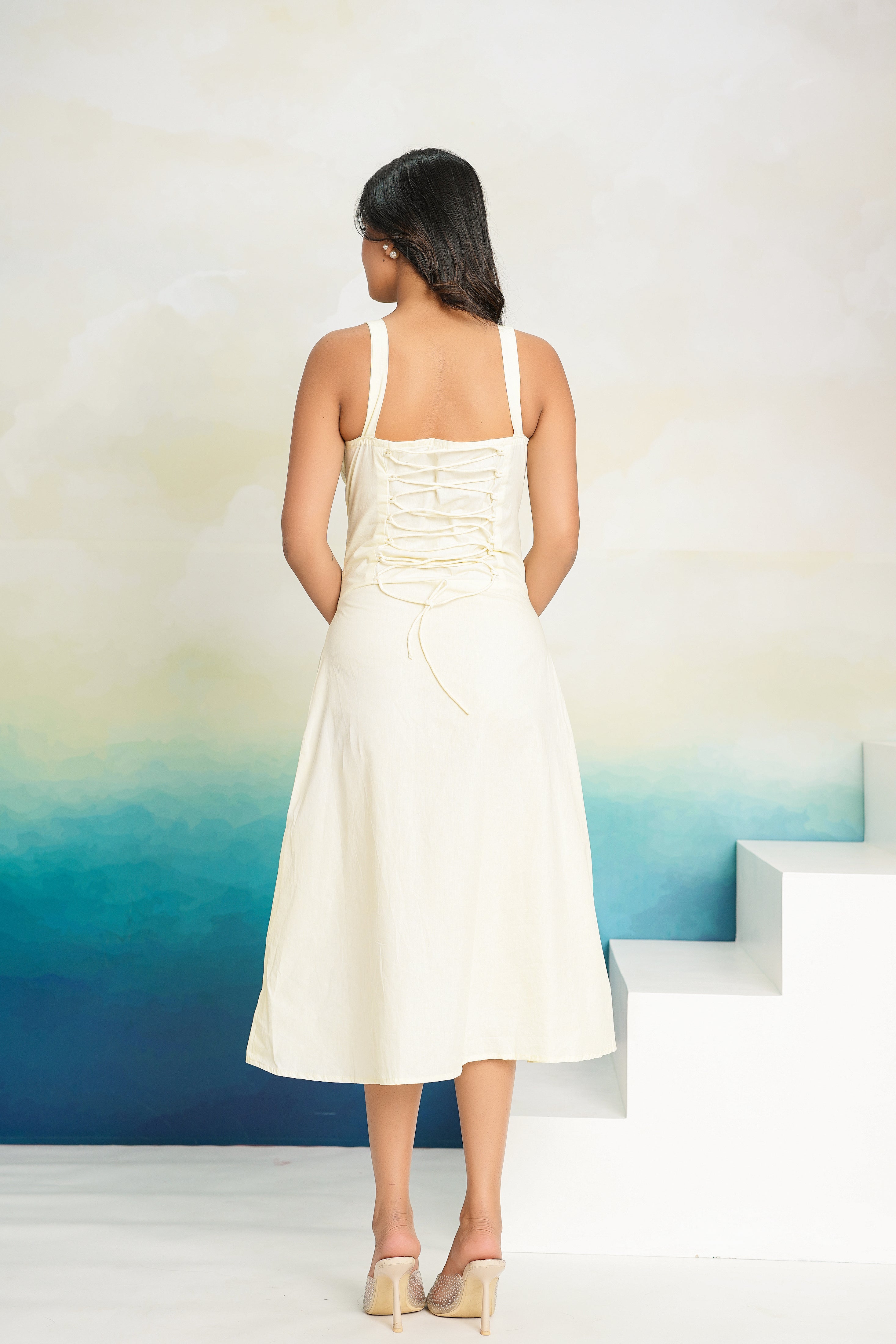 Butter Yellow Middi Dress