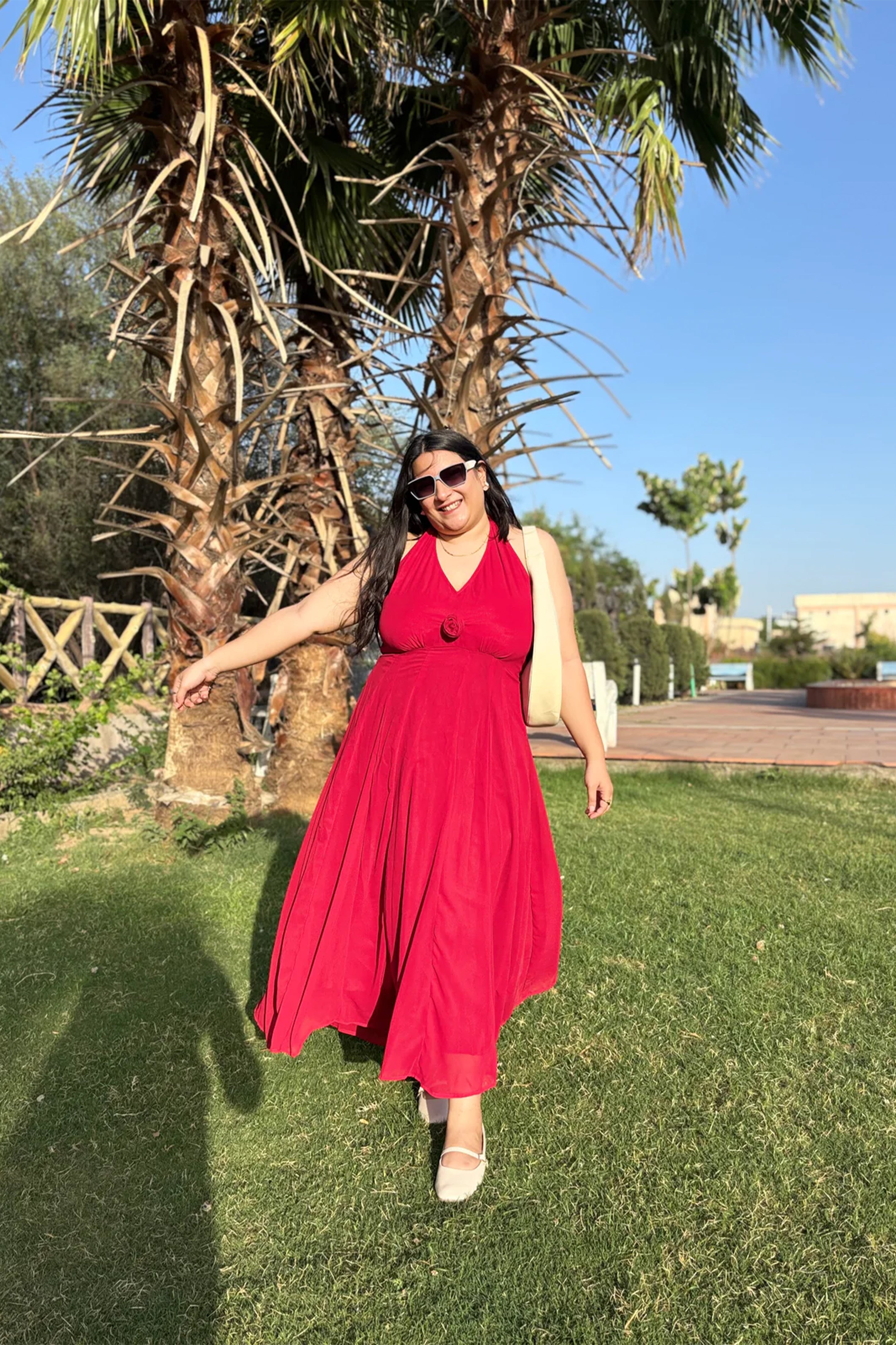 Crimson Bloom Maxi