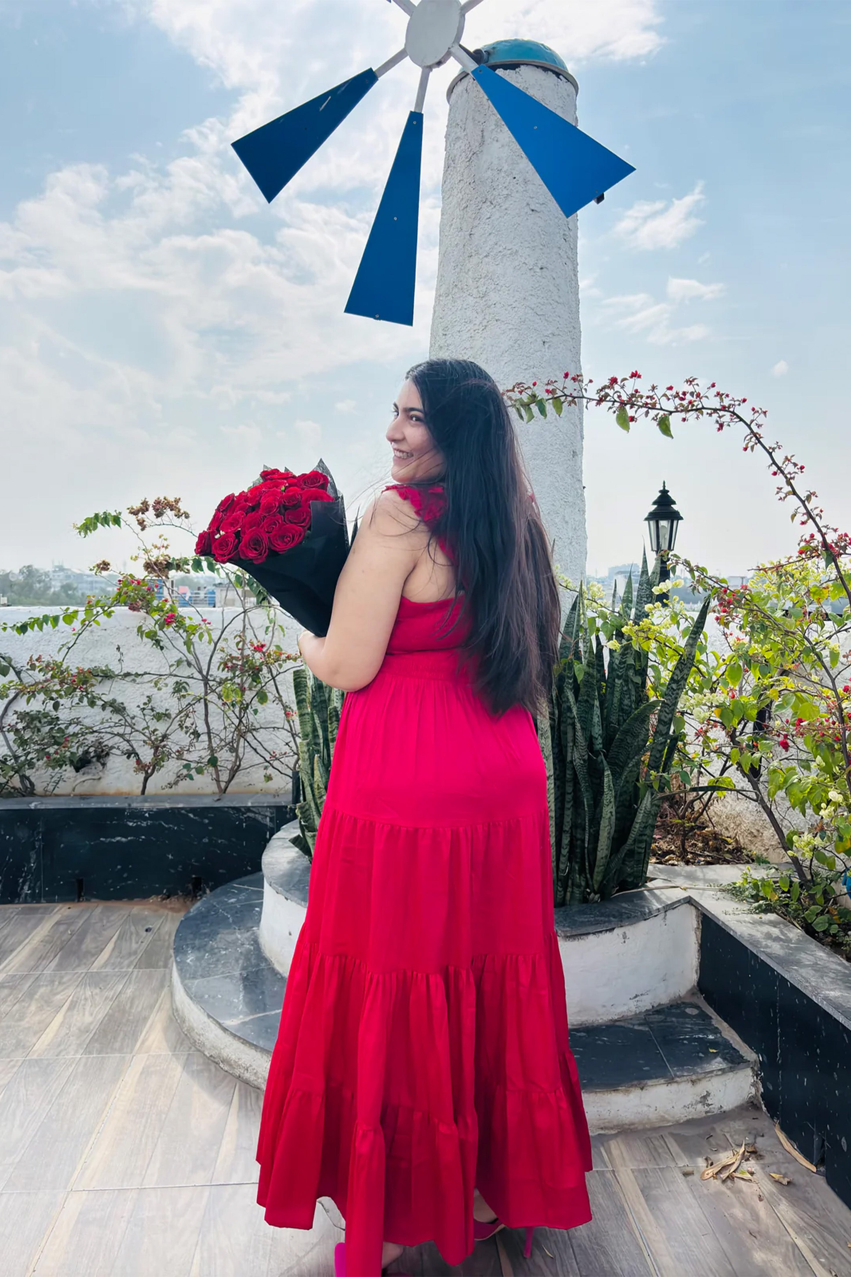 Scarlet Serenade Maxi Dress