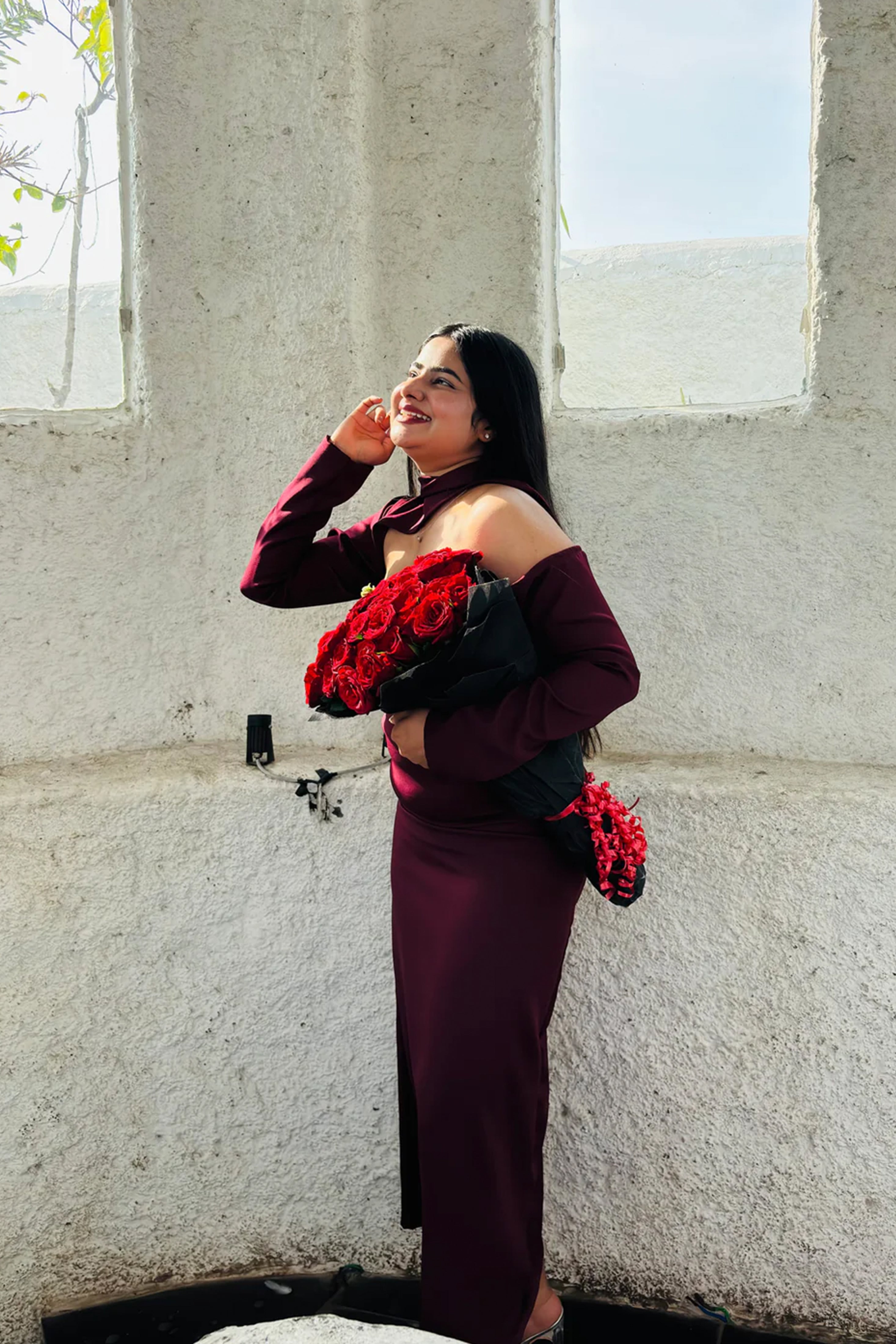 Burgundy Maxi Dress