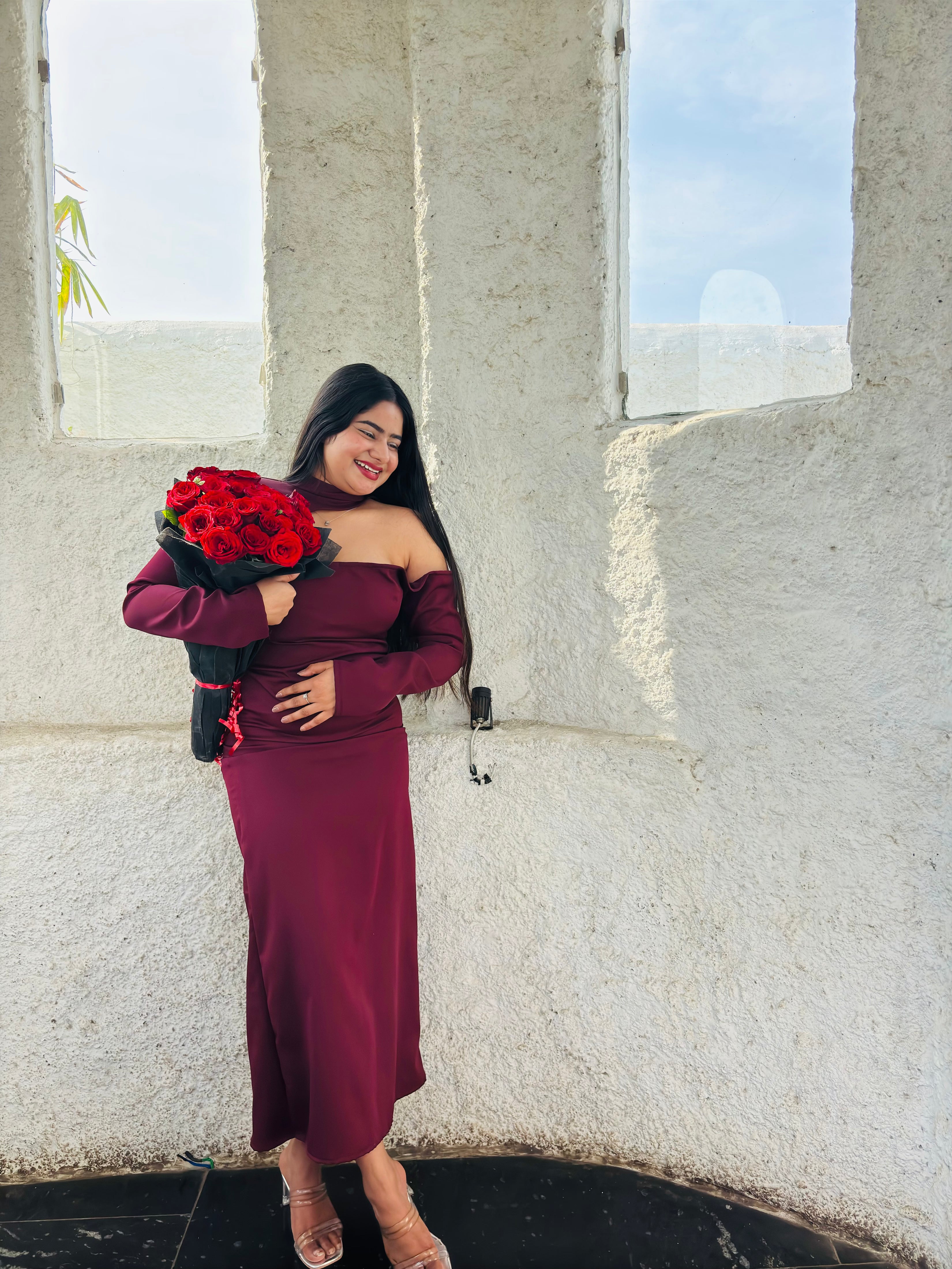 Burgundy Maxi Dress