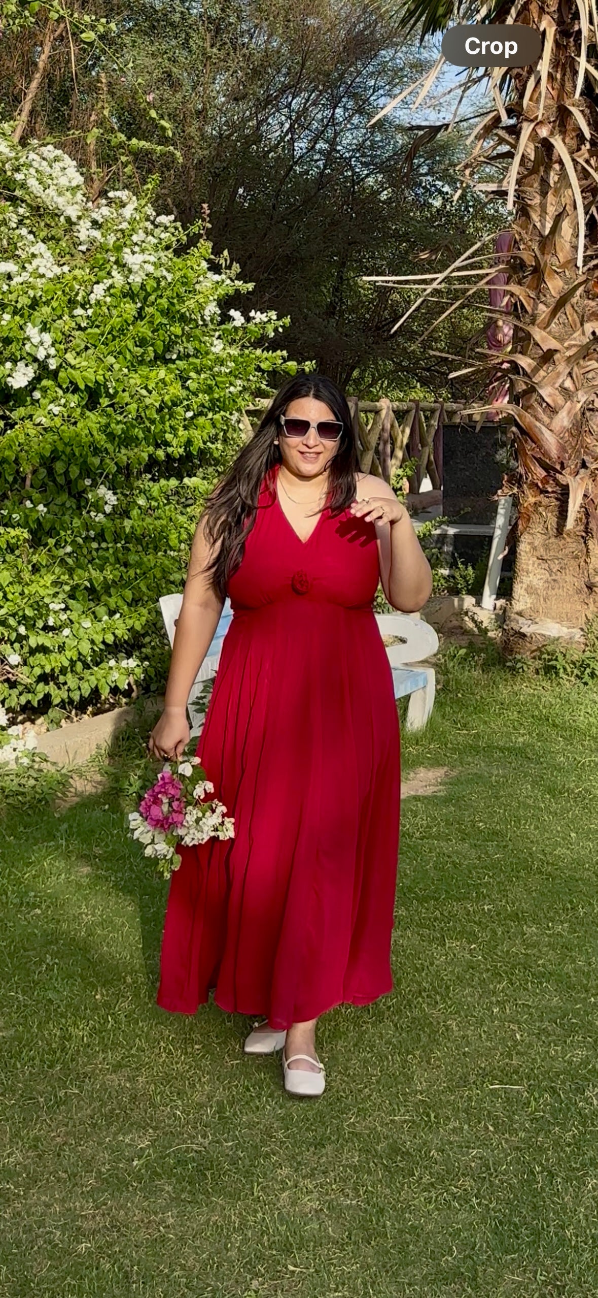 Crimson Bloom Maxi