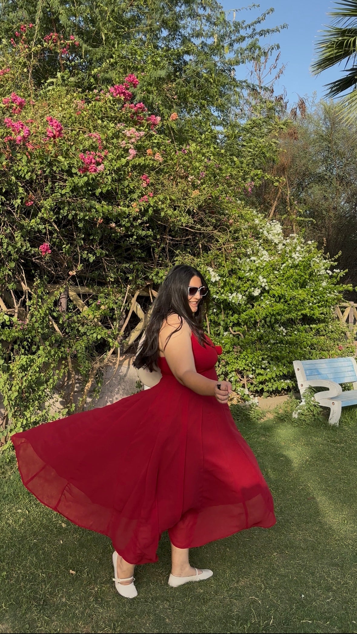 Crimson Bloom Maxi
