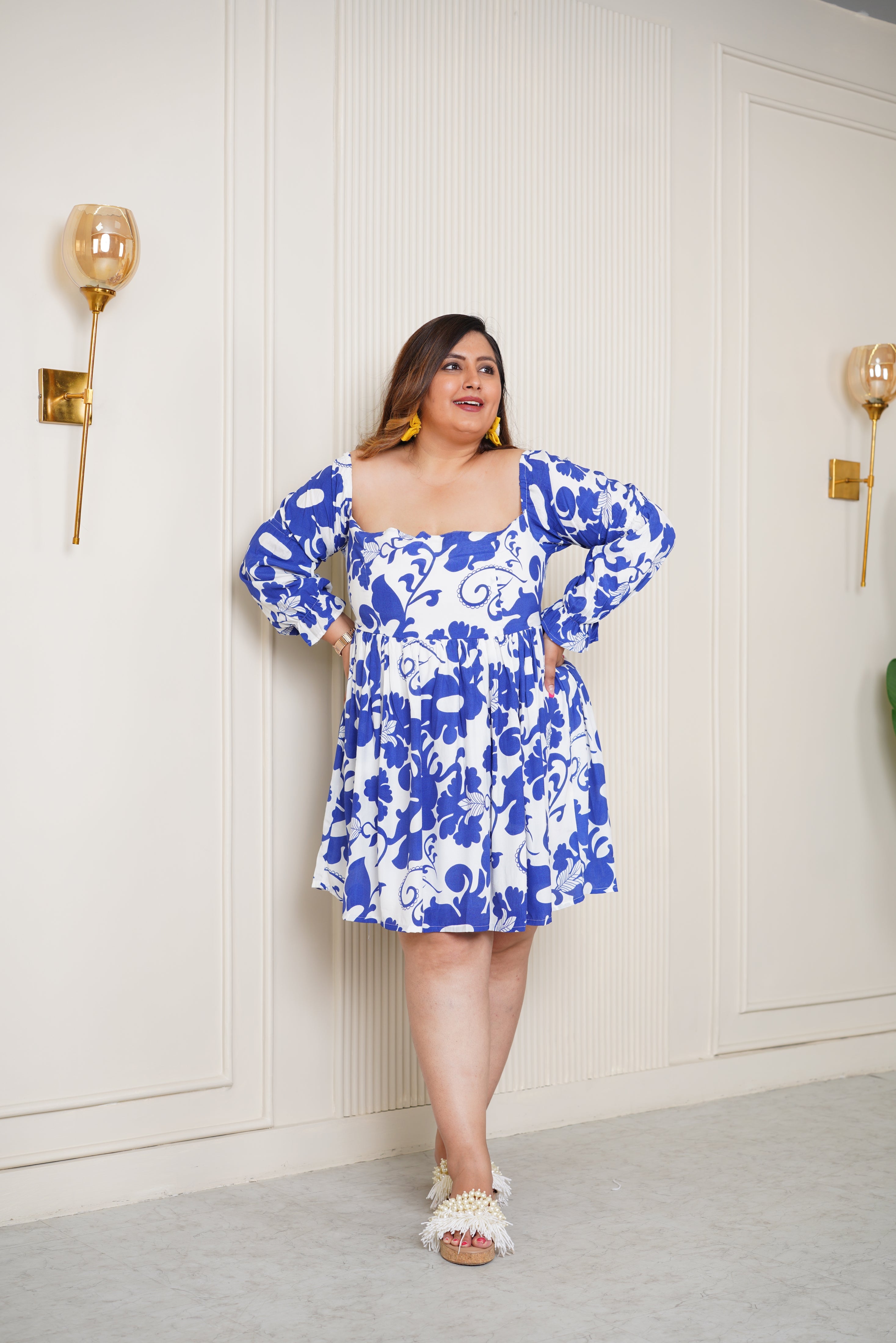 Blue Short Dress