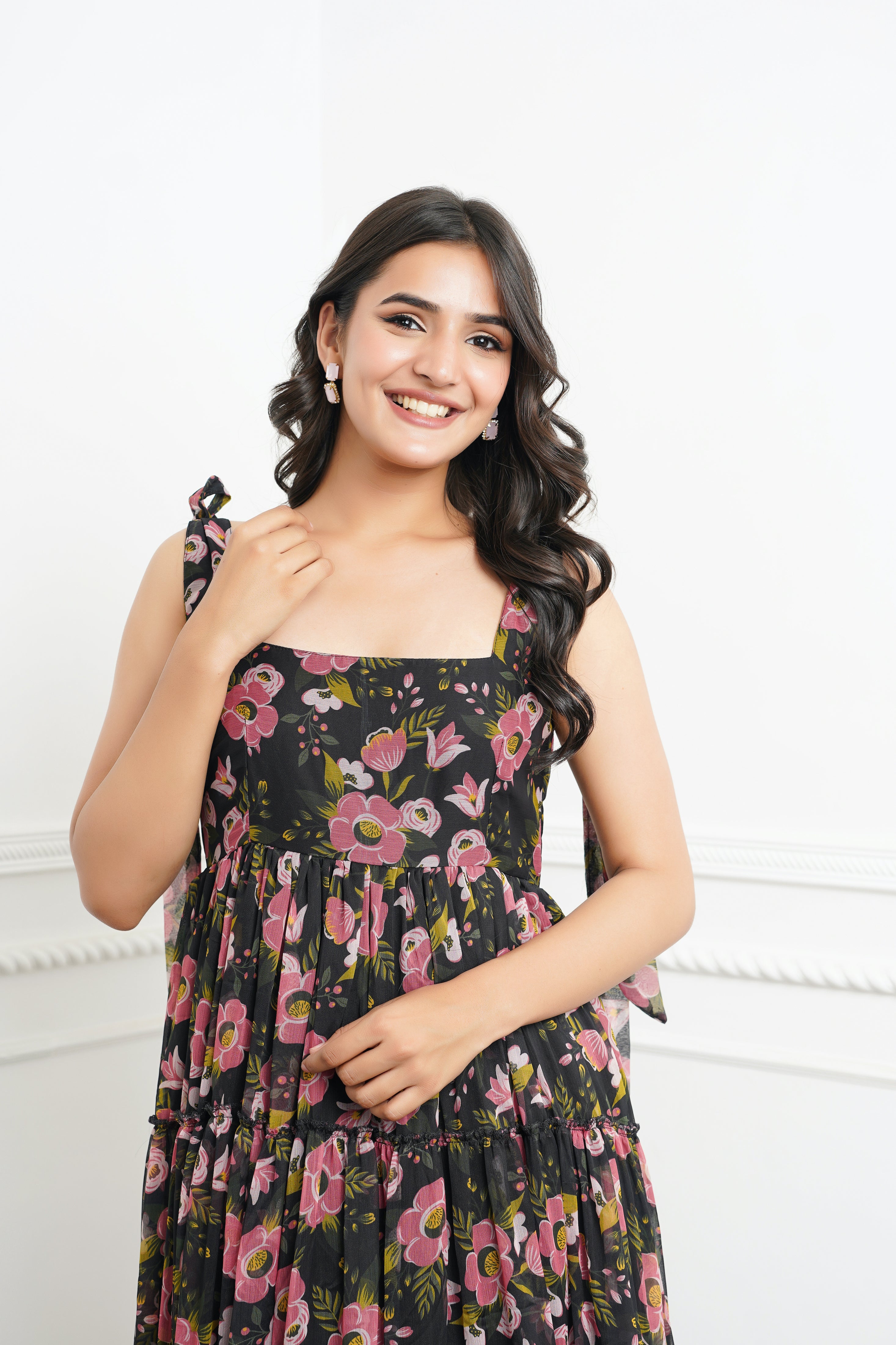 Black Flowy Maxi Dress