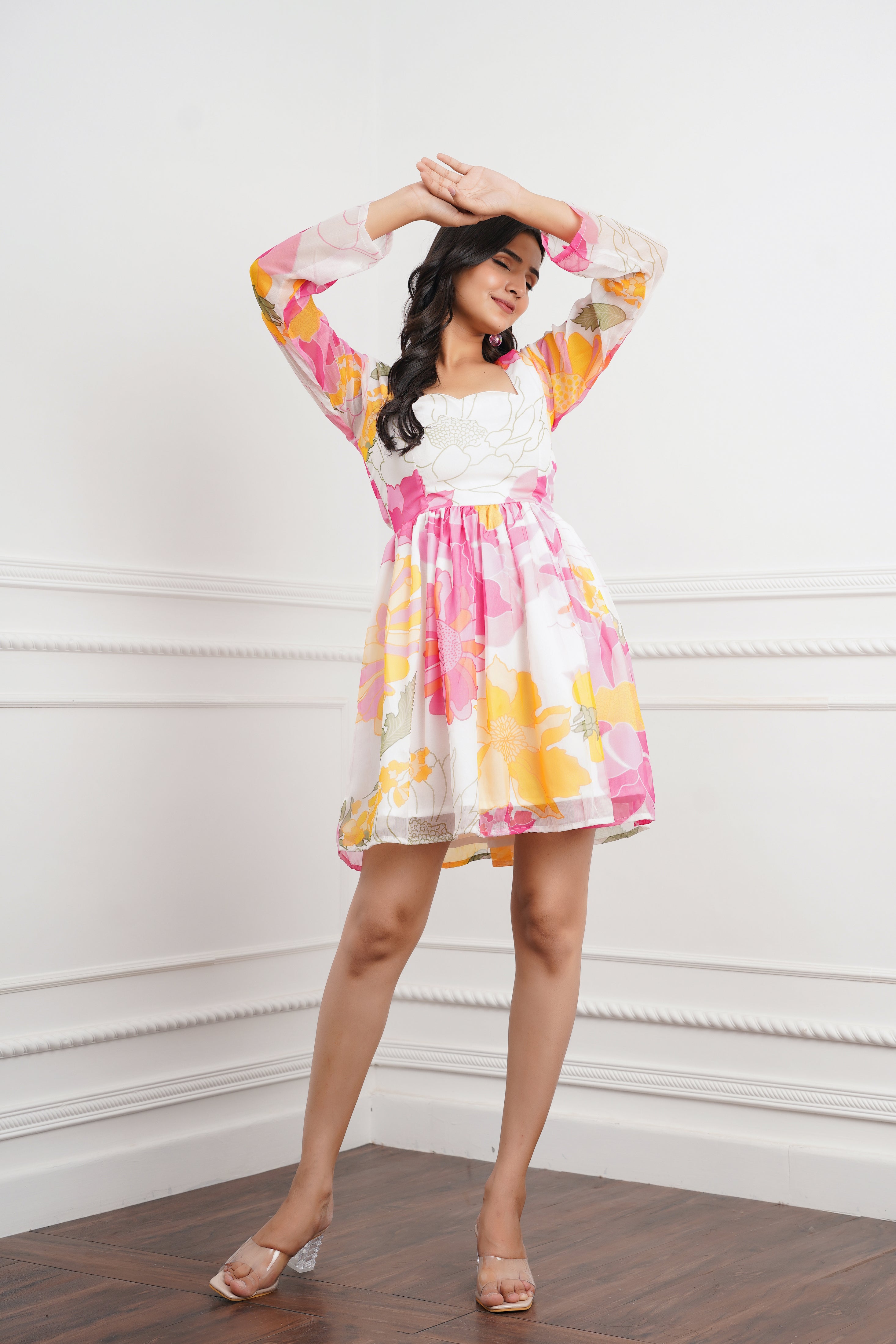 Bubblegum Pink Mini Dress