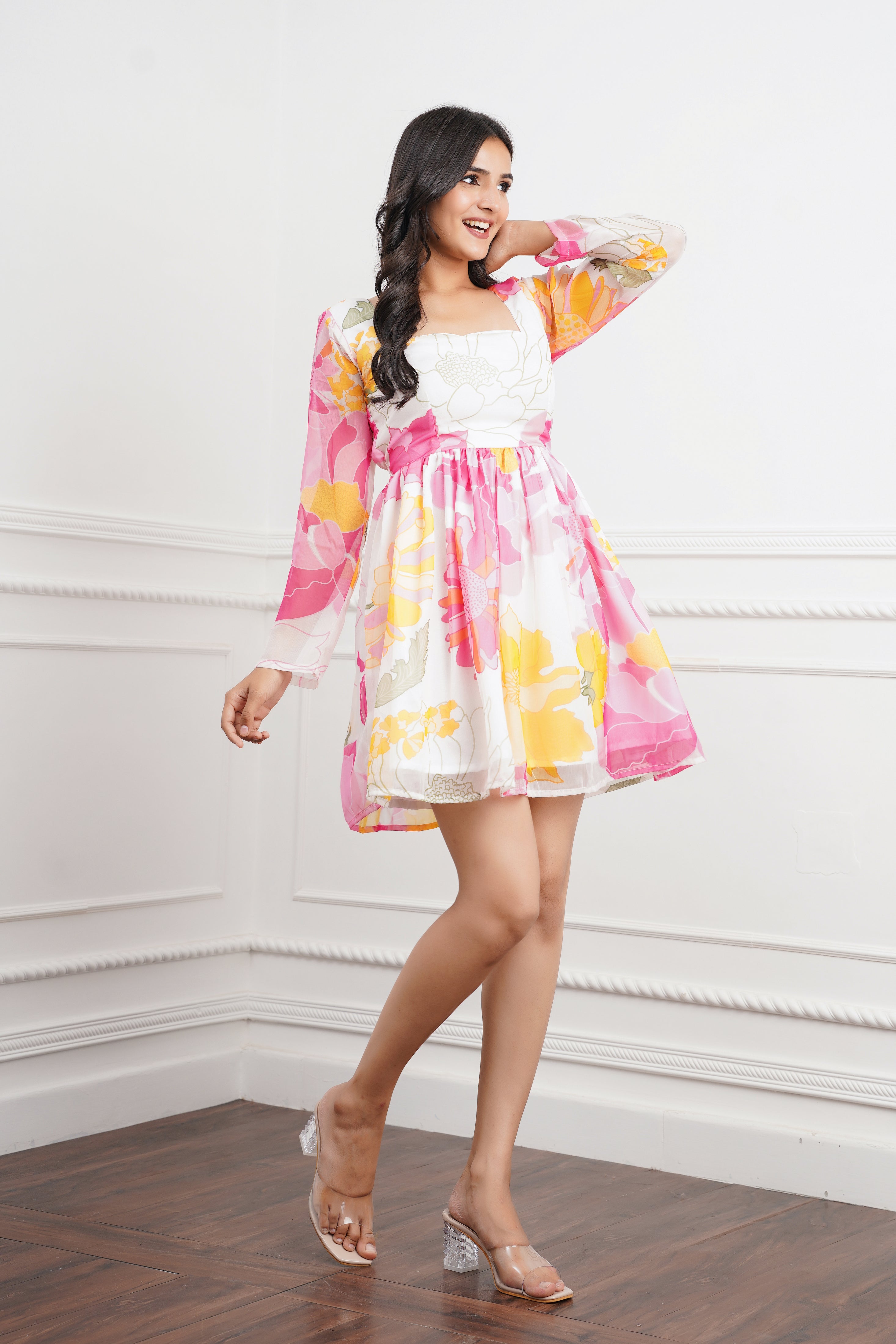 Bubblegum Pink Mini Dress